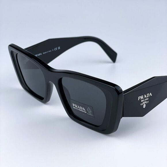 NEW Prada PR08YS 1AB5S0 Black Dark Gray Cat Eye Unisex Sunglasses - Picture 6 of 14